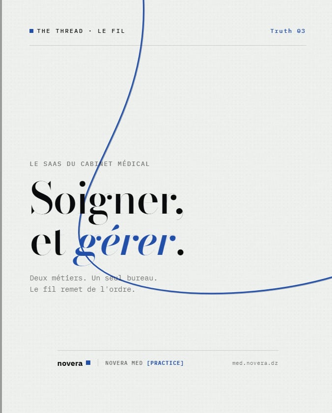 Novera MED — Le SaaS de gestion du cabinet médical — 1